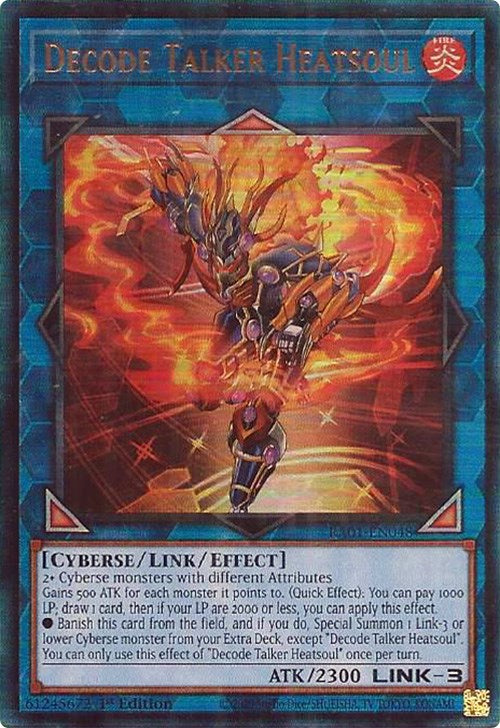 Decode Talker Heatsoul [RA01-EN048] Prismatic Ultimate Rare 