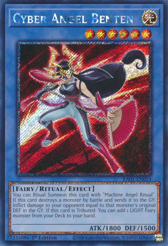 Cyber ​​Angel Benten [RA01-EN024] Platinum Secret Rare 