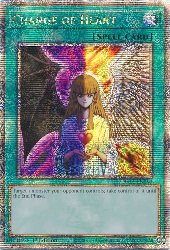 Change of Heart [RA01-EN050] Quarter Century Secret Rare 