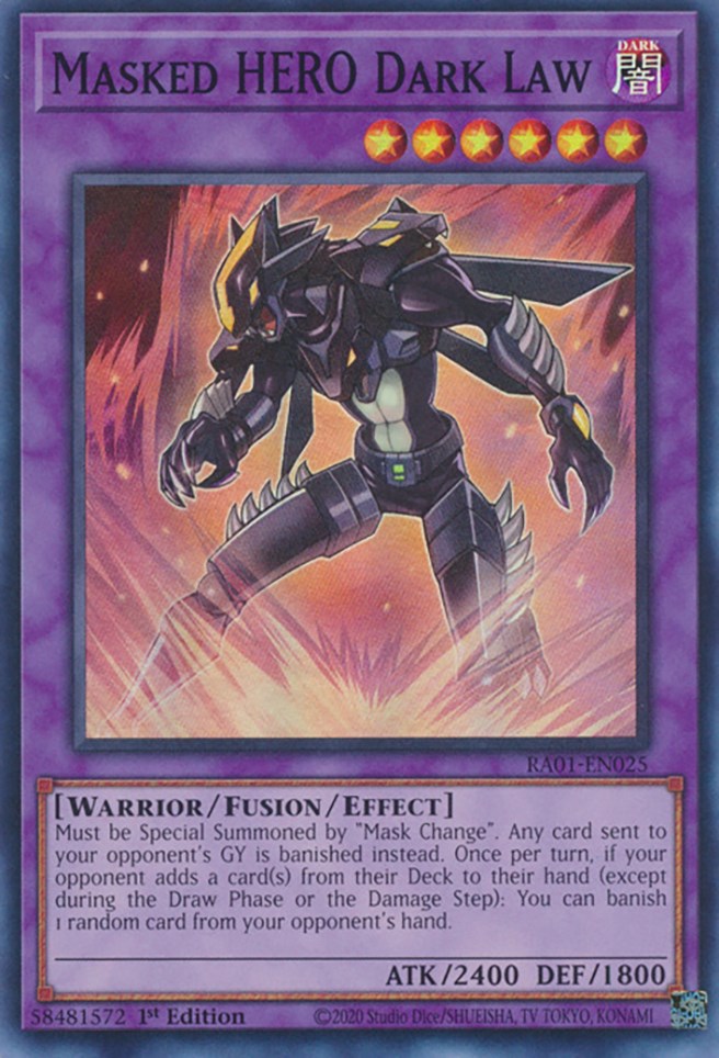 Masked HERO Dark Law [RA01-EN025] Super Rare 