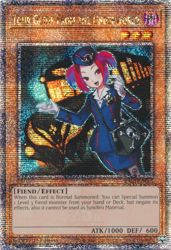 Tour Guide From the Underworld [RA01-EN005] Quarter Century Secret Rare 