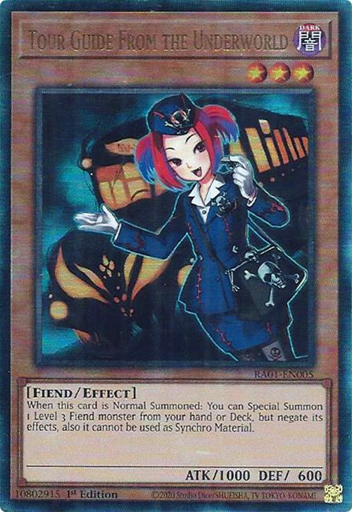 Tour Guide From the Underworld [RA01-EN005] Prismatic Ultimate Rare 