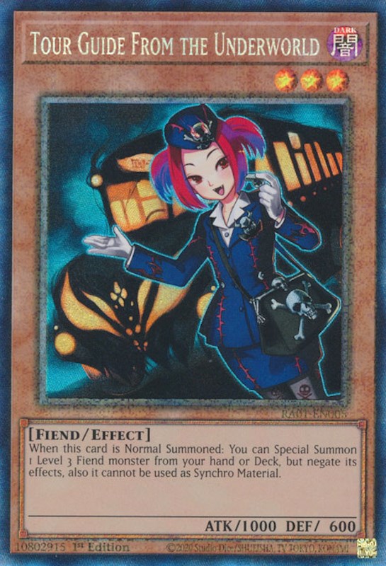 Tour Guide From the Underworld [RA01-EN005] Prismatic Collector's Rare 