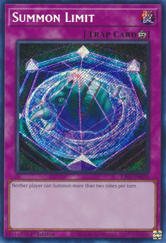 Summon Limit [RA01-EN070] Secret Rare 