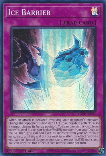 Ice Barrier [RA01-EN071] Super Rare 