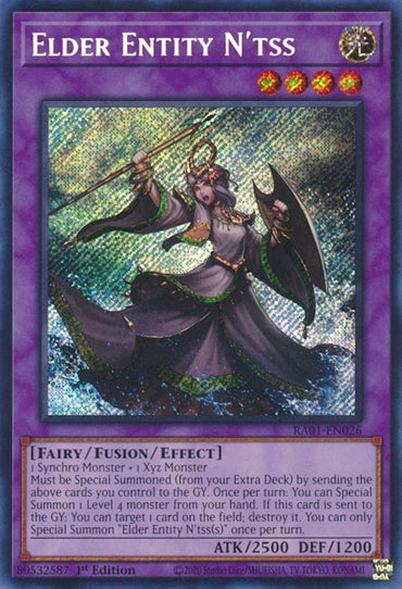 Elder Entity N'tss [RA01-EN026] Secret Rare 