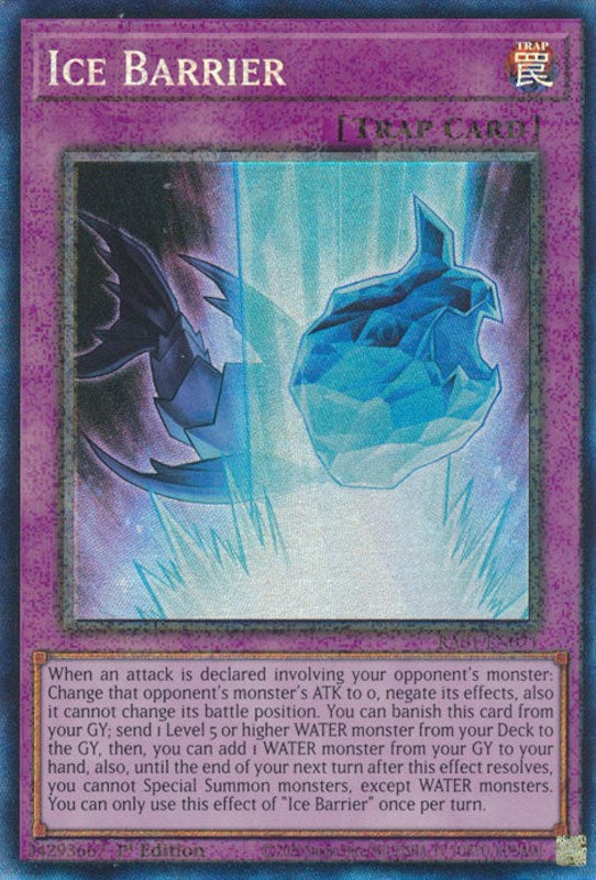 Ice Barrier [RA01-EN071] Prismatic Collector's Rare 