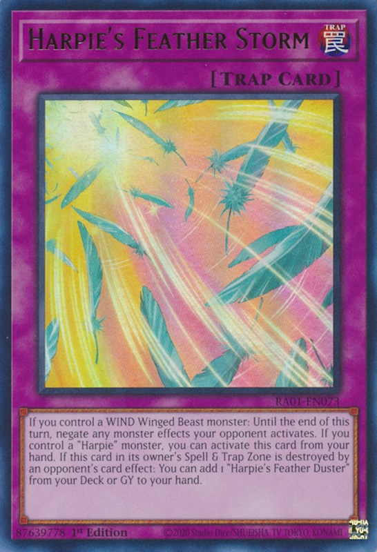 Harpie's Feather Storm [RA01-EN073] Ultra Rare 