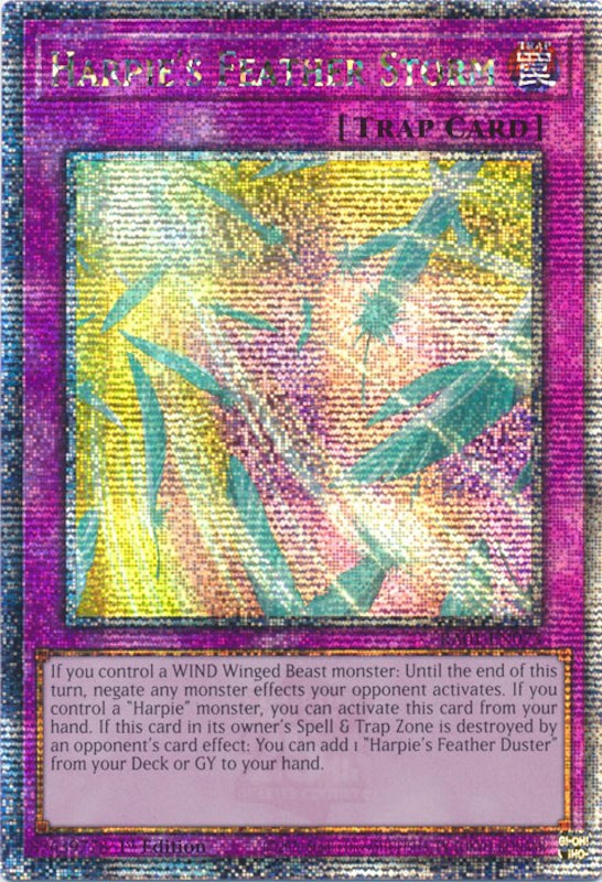 Harpie's Feather Storm [RA01-EN073] Quarter Century Secret Rare 