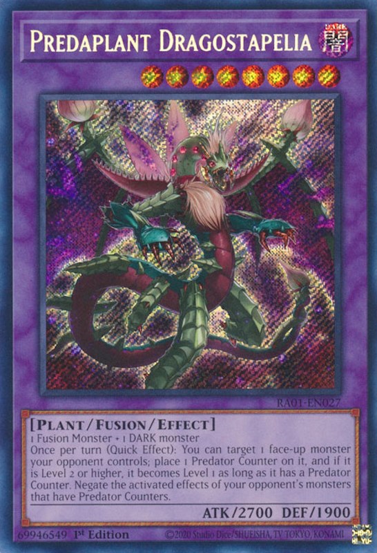 Predaplant Dragostapelia [RA01-EN027] Secret Rare 