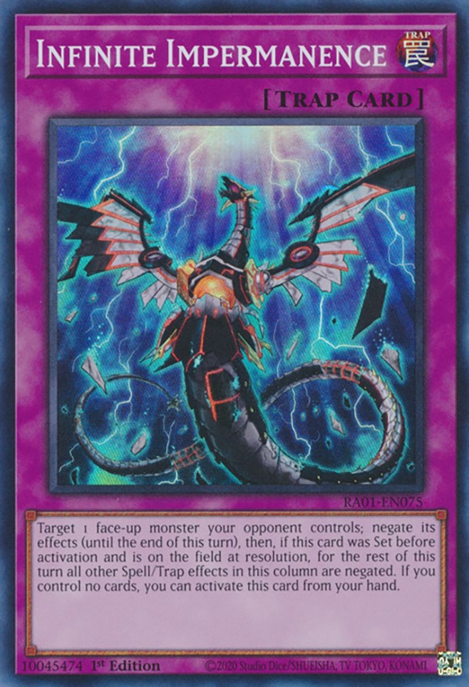 Infinite Impermanence [RA01-EN075] Super Rare 