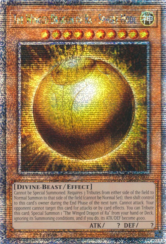 The Winged Dragon of Ra - Sphere Mode [RA01-EN007] Quarter Century Secret Rare 