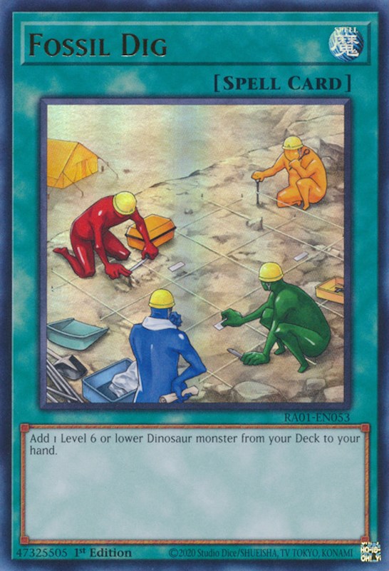 Fossil Dig [RA01-EN053] Ultra Rare 