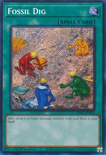 Fossil Dig [RA01-EN053] Secret Rare 