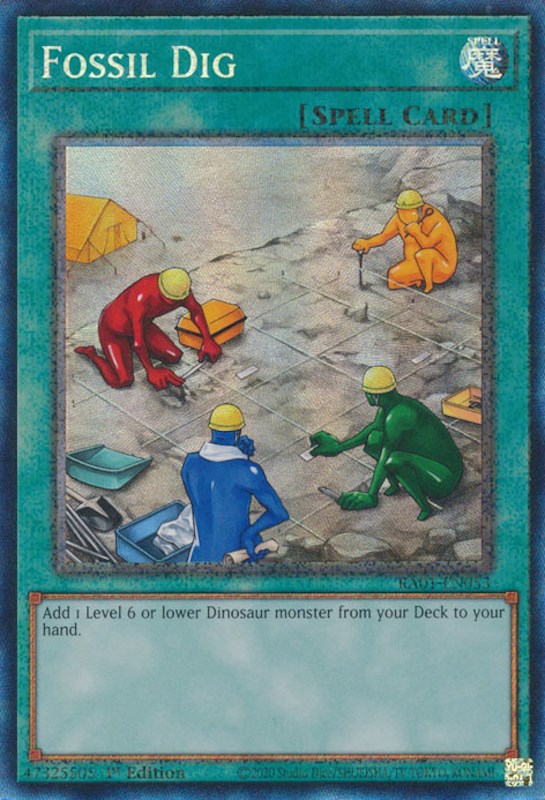 Fossil Dig [RA01-EN053] Prismatic Collector's Rare 
