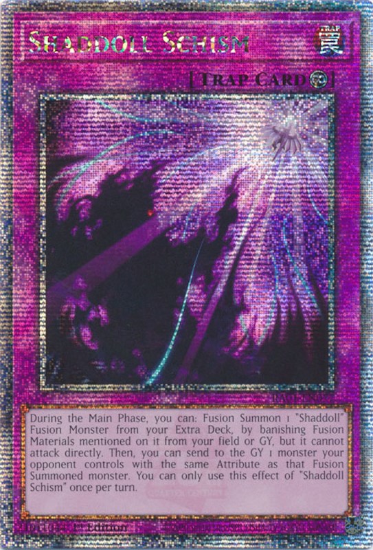 Shaddoll Schism [RA01-EN077] Quarter Century Secret Rare 