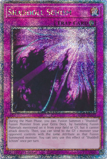Shaddoll Schism [RA01-EN077] Quarter Century Secret Rare 