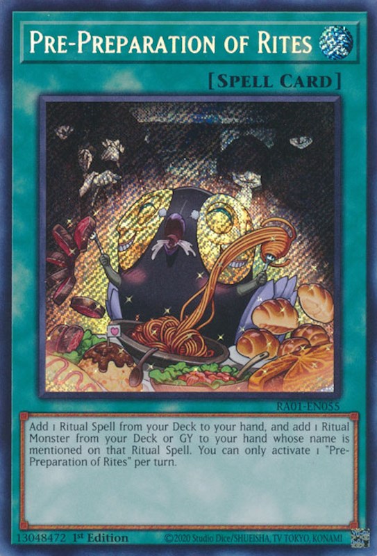 Pre-Preparation of Rites [RA01-EN055] Secret Rare 