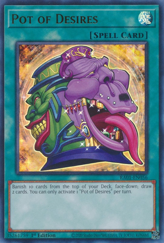 Pot of Desires [RA01-EN056] Ultra Rare 