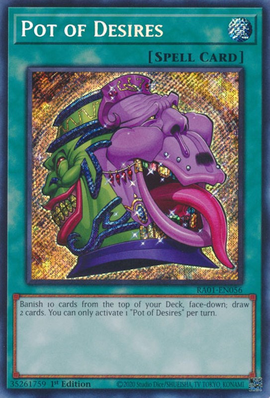 Pot of Desires [RA01-EN056] Secret Rare 