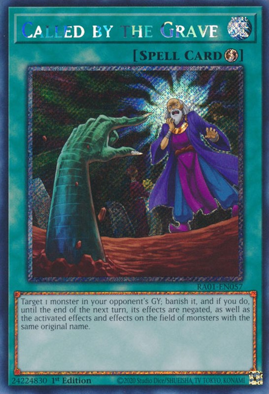 Called by the Grave [RA01-EN057] Platinum Secret Rare 