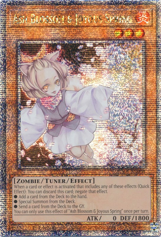 Ash Blossom &amp; Joyous Spring [RA01-EN008] Quarter Century Secret Rare 