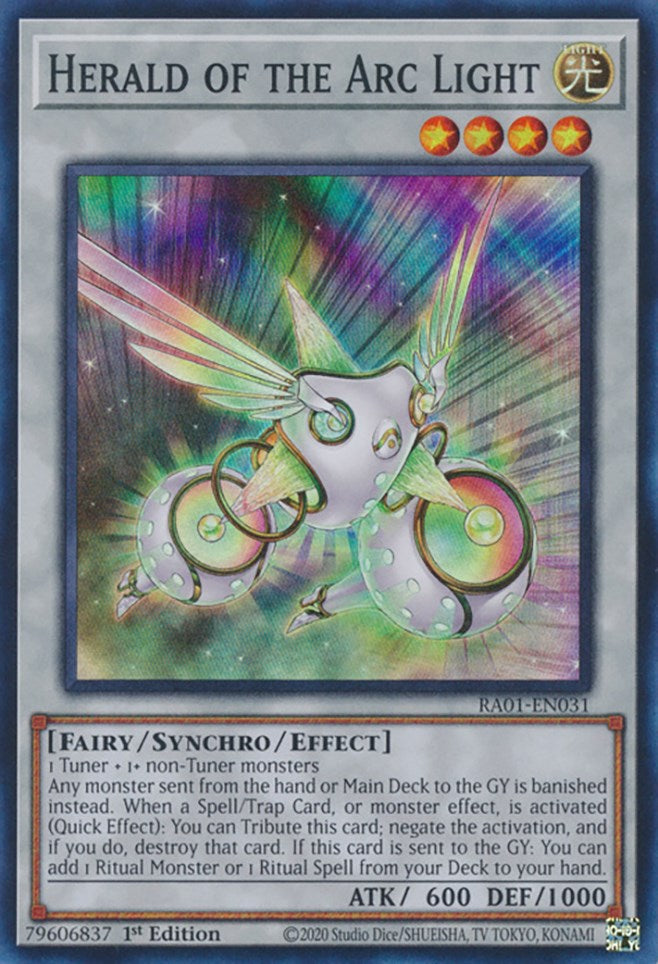 Herald of the Arc Light [RA01-EN031] Super Rare 