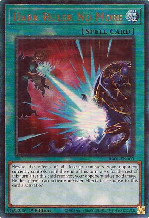 Dark Ruler No More [RA01-EN060] Prismatic Ultimate Rare 