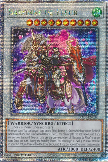 Baronne de Fleur [RA01-EN034] Quarter Century Secret Rare 