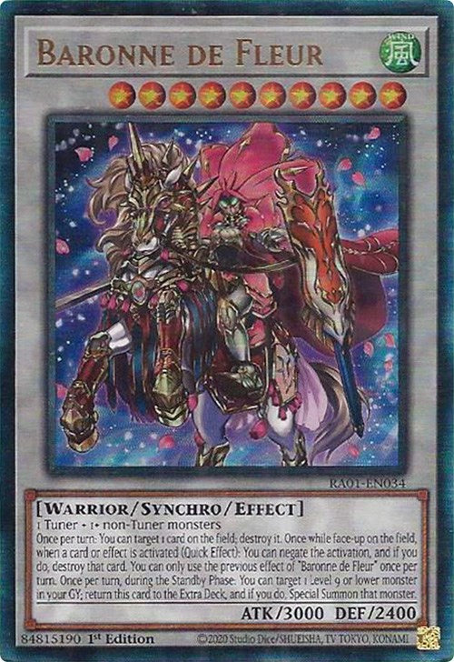Baronne de Fleur [RA01-EN034] Prismatic Ultimate Rare 
