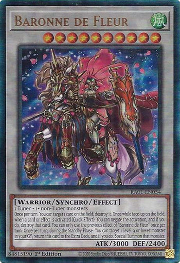 Baronne de Fleur [RA01-EN034] Prismatic Ultimate Rare 