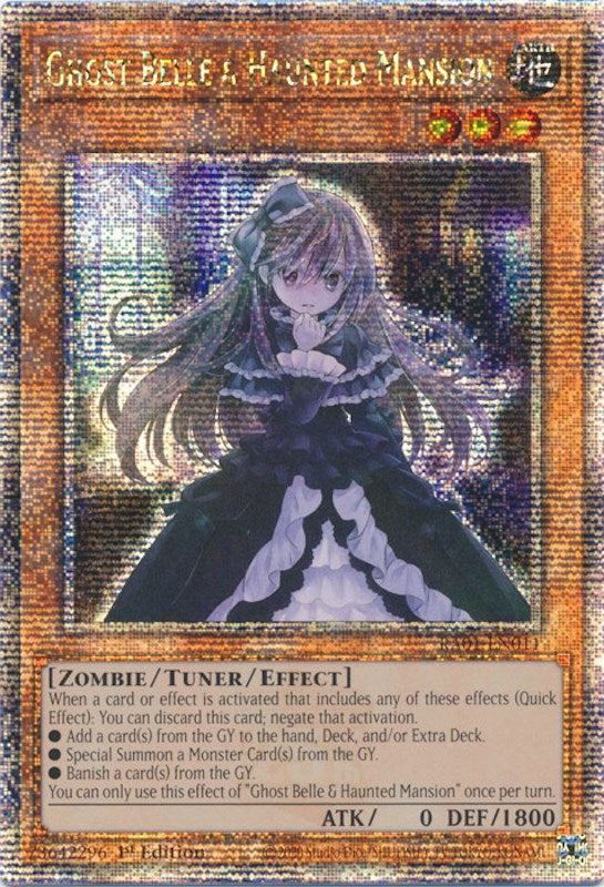 Ghost Belle & Haunted Mansion [RA01-EN011] Quarter Century Secret Rare 