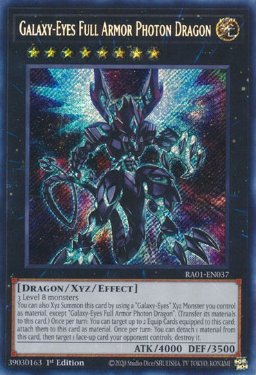 Galaxy-Eyes Full Armor Photon Dragon [RA01-EN037] Secret Rare 