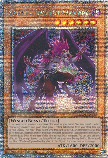 Blackwing - Simoon the Poison Wind [RA01-EN012] Quarter Century Secret Rare 