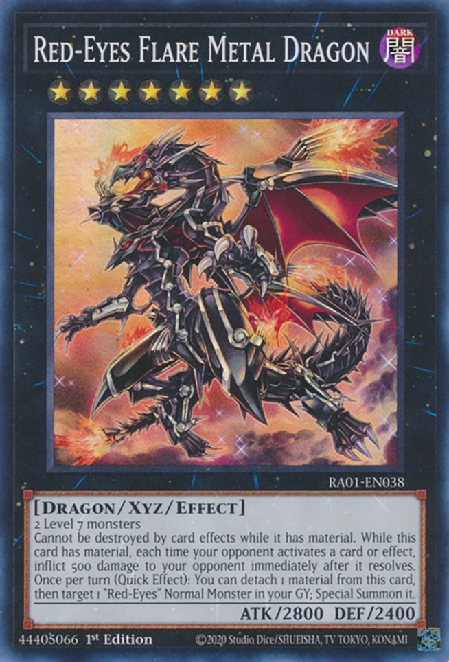 Red-Eyes Flare Metal Dragon [RA01-EN038] Super Rare 