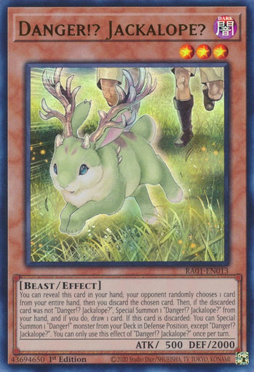 Danger!? Jackalope? [RA01-EN013] Ultra Rare 