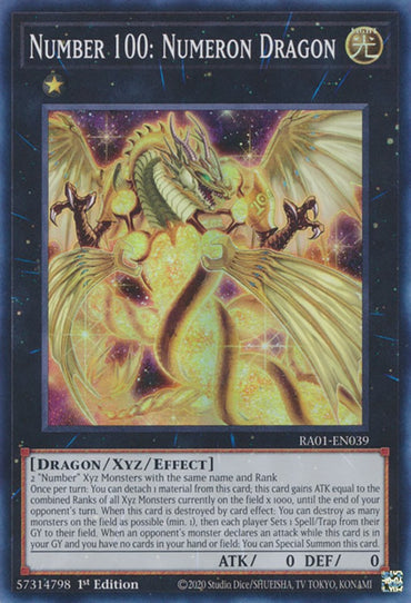 Number 100: Numeron Dragon [RA01-EN039] Super Rare 