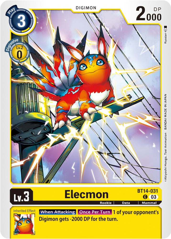 Elecmon [BT14-031] [Blast Ace] 