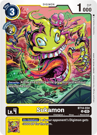 Sukamon [BT14-034] [Blast Ace] 