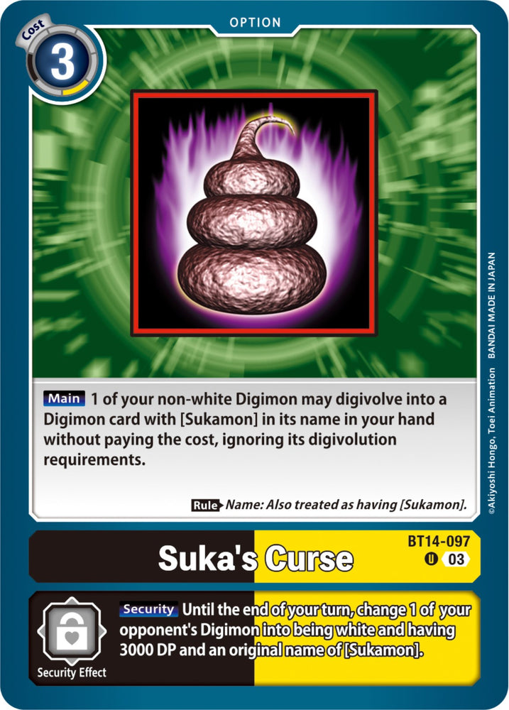Suka's Curse [BT14-097] [Blast Ace] 