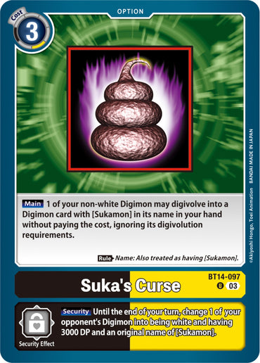 Suka's Curse [BT14-097] [Blast Ace] 