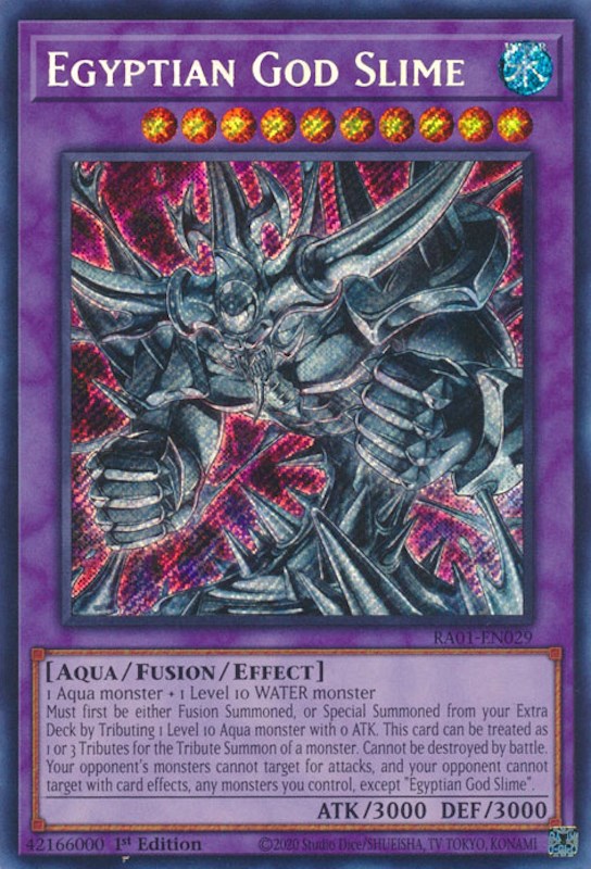 Egyptian God Slime [RA01-EN029] Secret Rare 