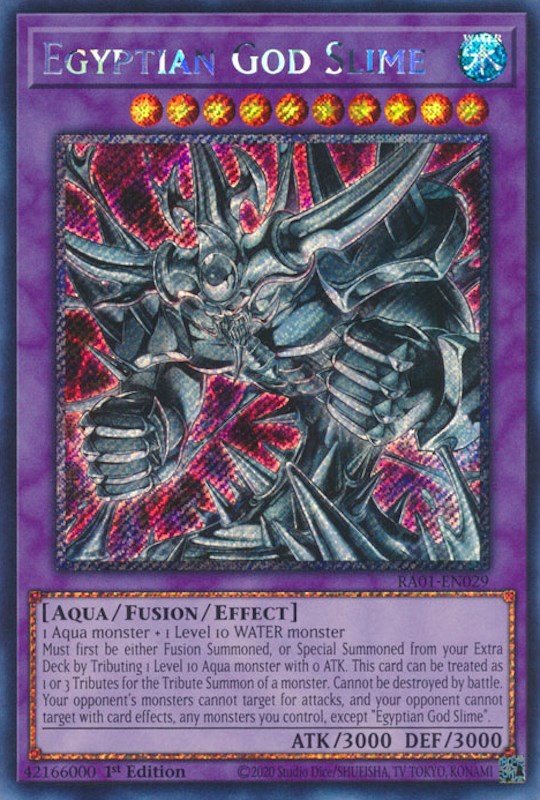 Egyptian God Slime [RA01-EN029] Platinum Secret Rare 