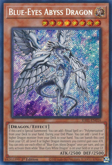 Blue-Eyes Abyss Dragon [RA01-EN016] Secret Rare 