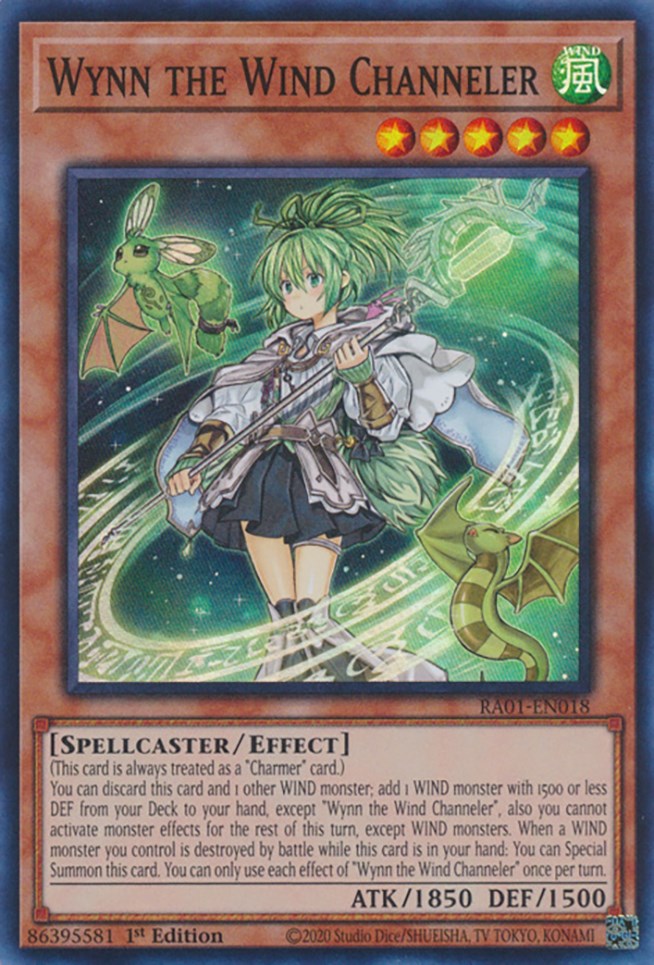 Wynn the Wind Channeler [RA01-EN018] Super Rare 