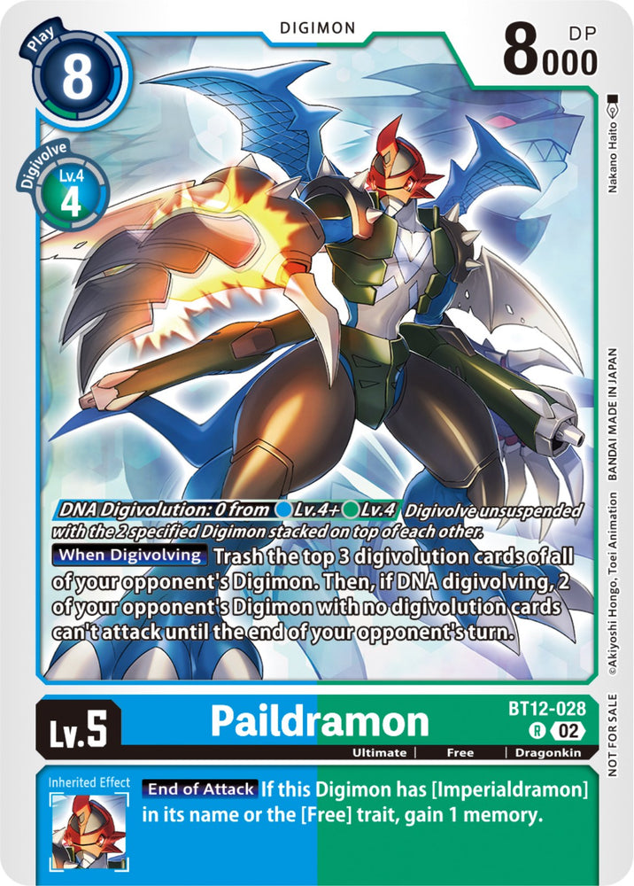 Paildramon [BT12-028] (NYCC 2023 Demo Deck) [Across Time] 
