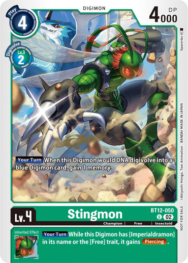 Stingmon [BT12-050] (NYCC 2023 Demo Deck) [Across Time] 