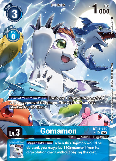 Gomamon [BT14-020] (Alternate Art) [Blast Ace] 