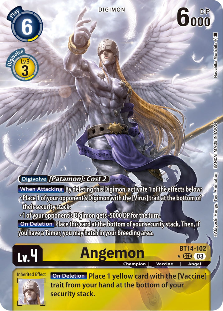 Angemon [BT14-102] (Alternate Art) [Blast Ace] 