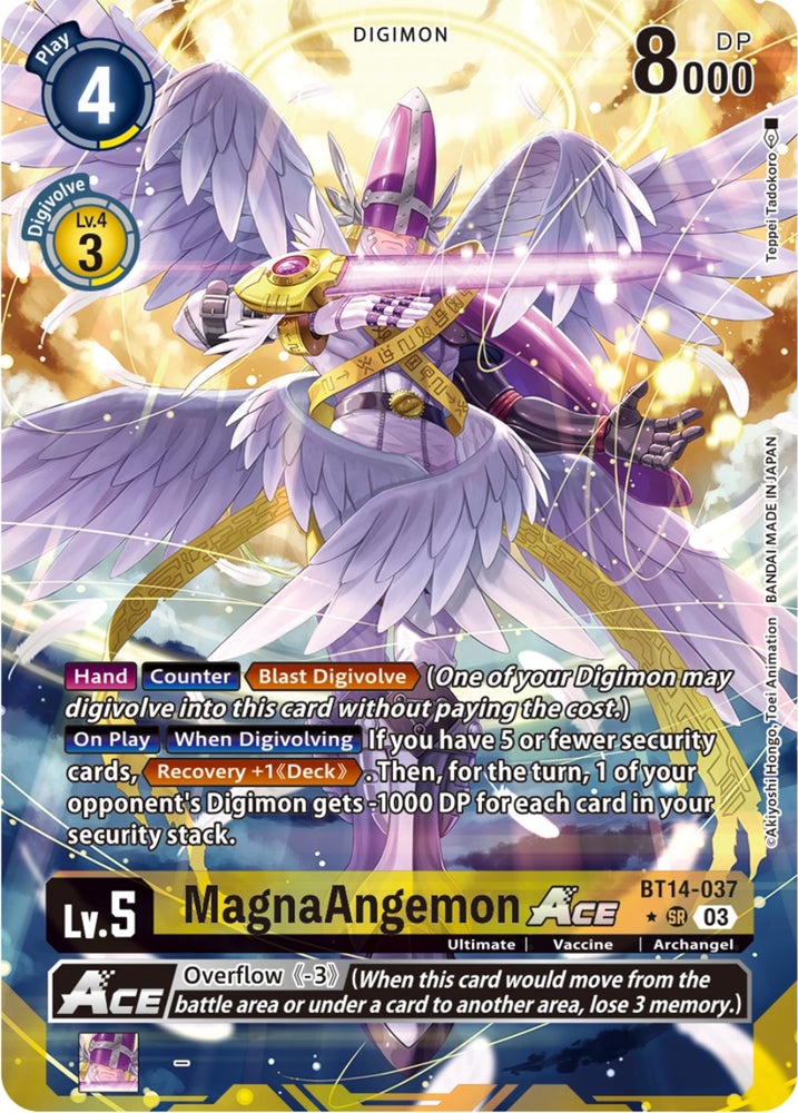MagnaAngemon Ace [BT14-037] (Alternate Art) [Blast Ace] 